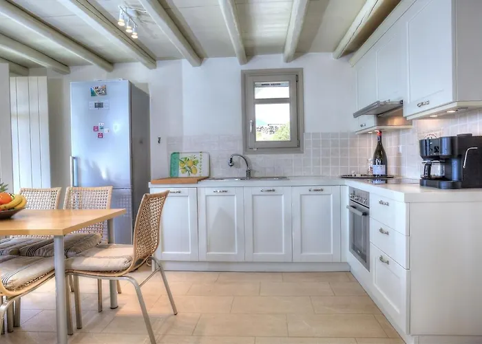 Nyaraló Cycladique Avec Piscine A Debordement Vue Imprenable Sur La